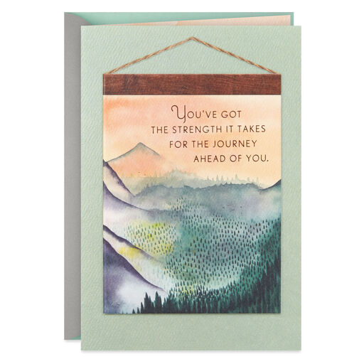 Mountain Scene Strength for the Journey Encouragement Card, 