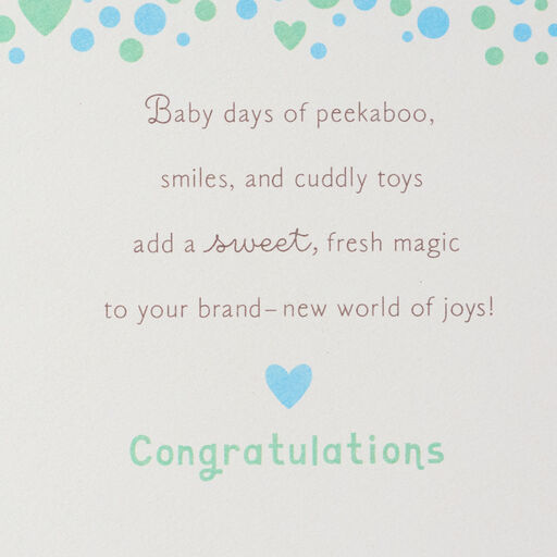 Mickey Mouse Rattle New Baby Boy Card, 