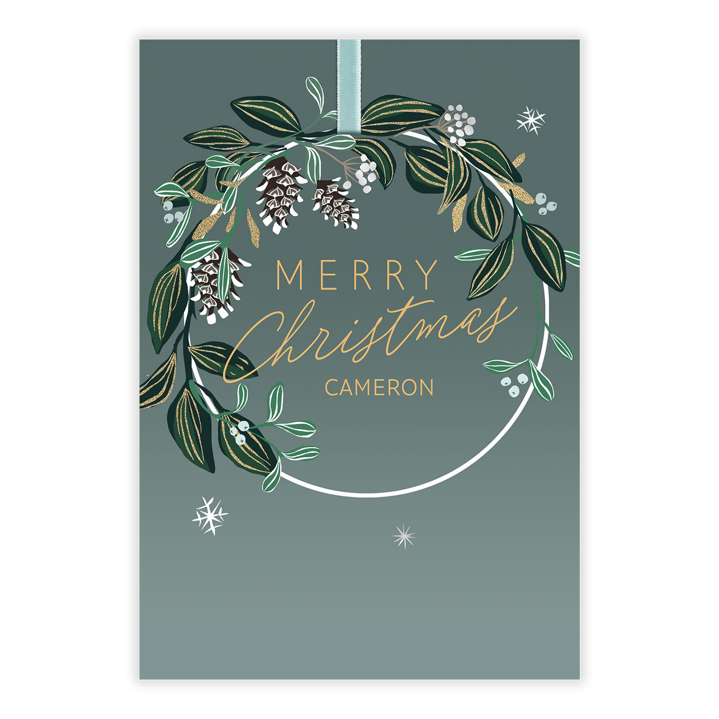 Blessings and Joy Wreath Christmas eCard, , large image number 2