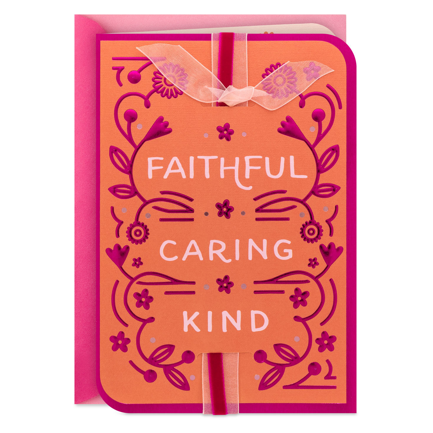 Faithful, Caring and Kind Religious Mother's Day Card