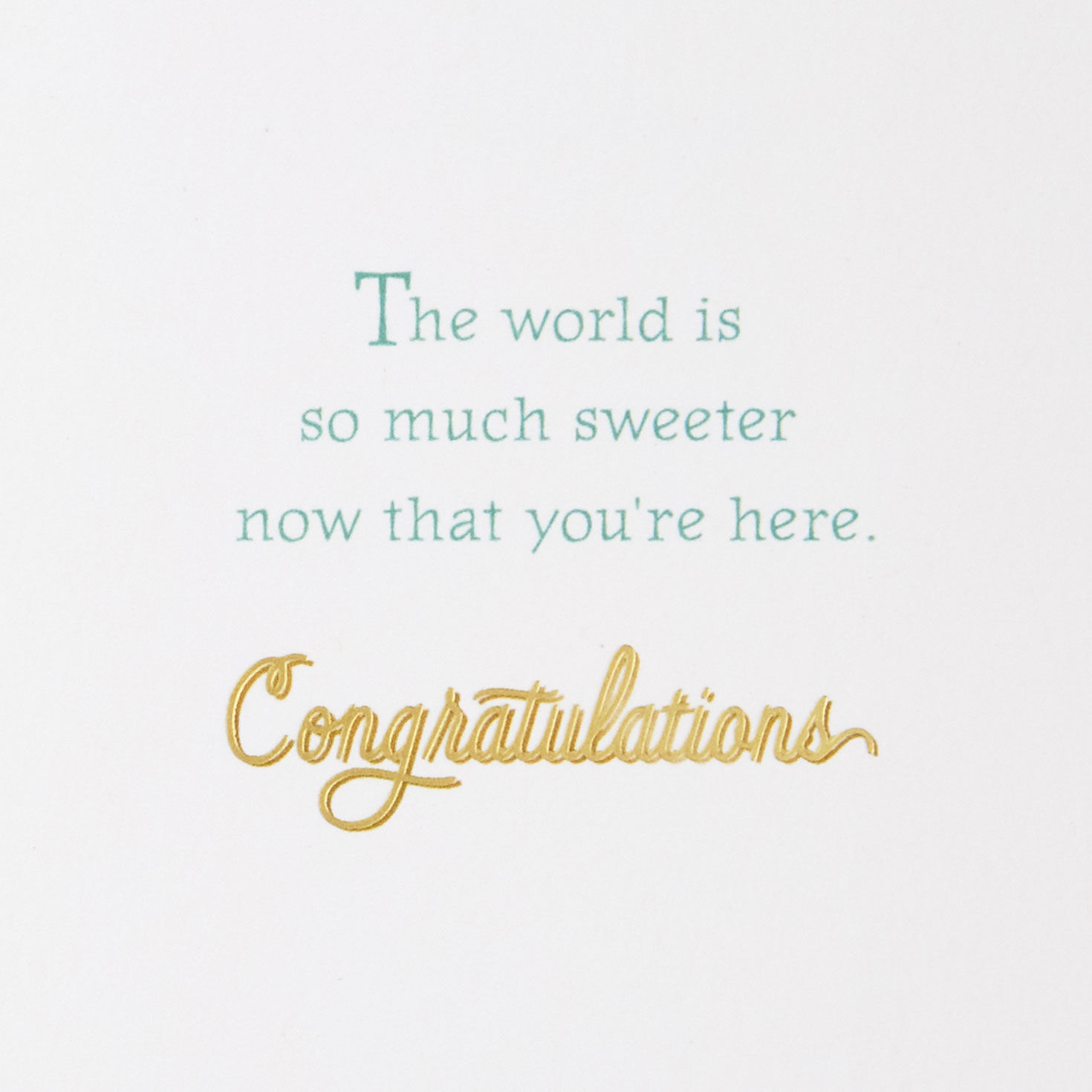 Yellow Duck New Baby Congrats Card sentiment image number 2