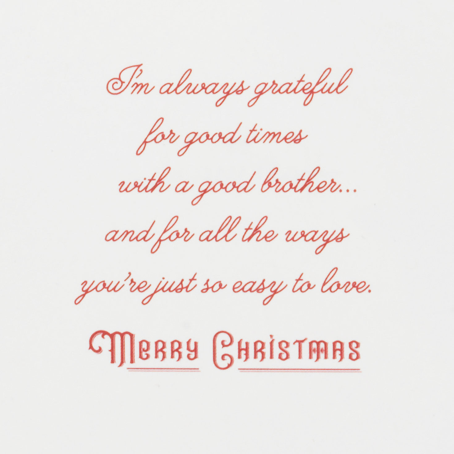 Kids Building Snowman Brother Christmas Card Sentiment image number 3