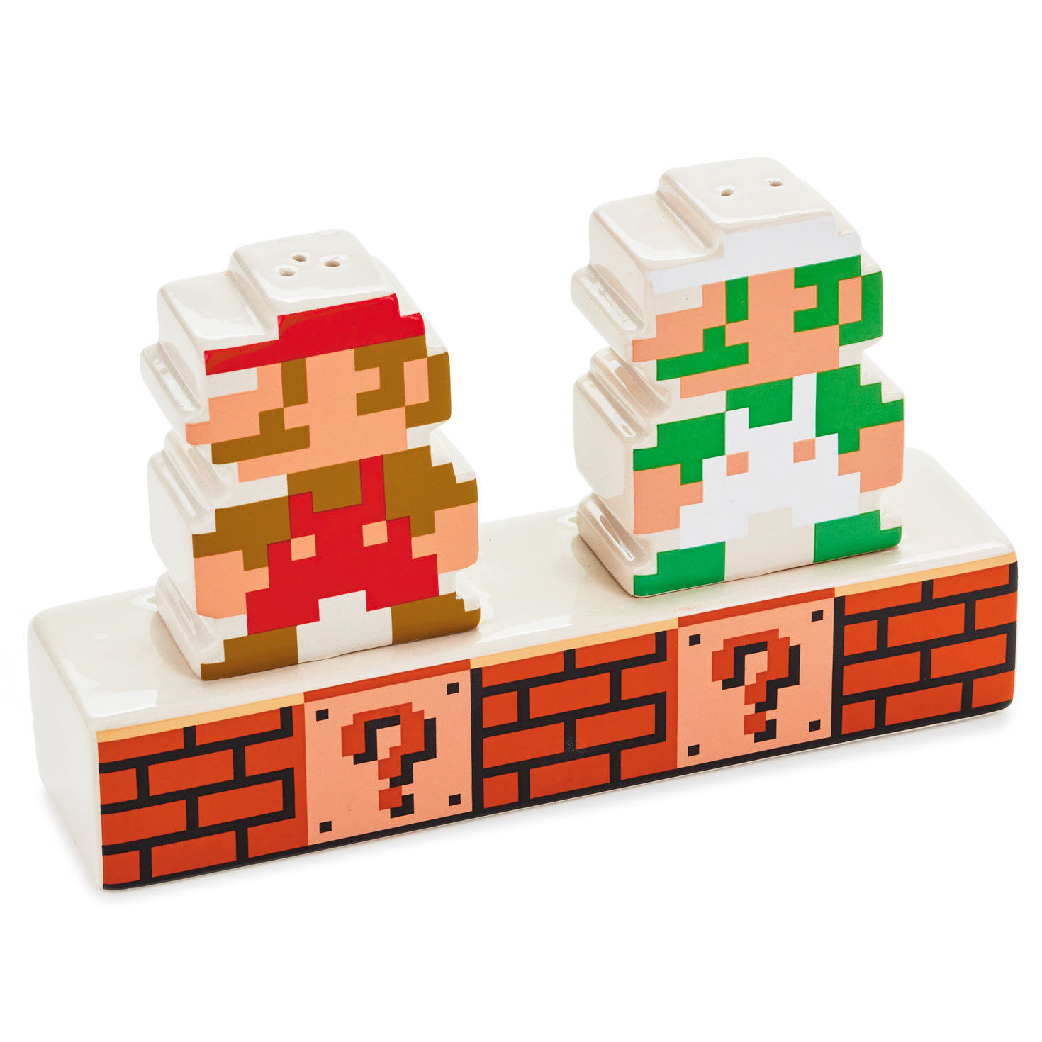 Nintendo Super Mario Bros.® Mario and Luigi Salt and Pepper Shakers, Set of  3 - Kitchen Accessories - Hallmark