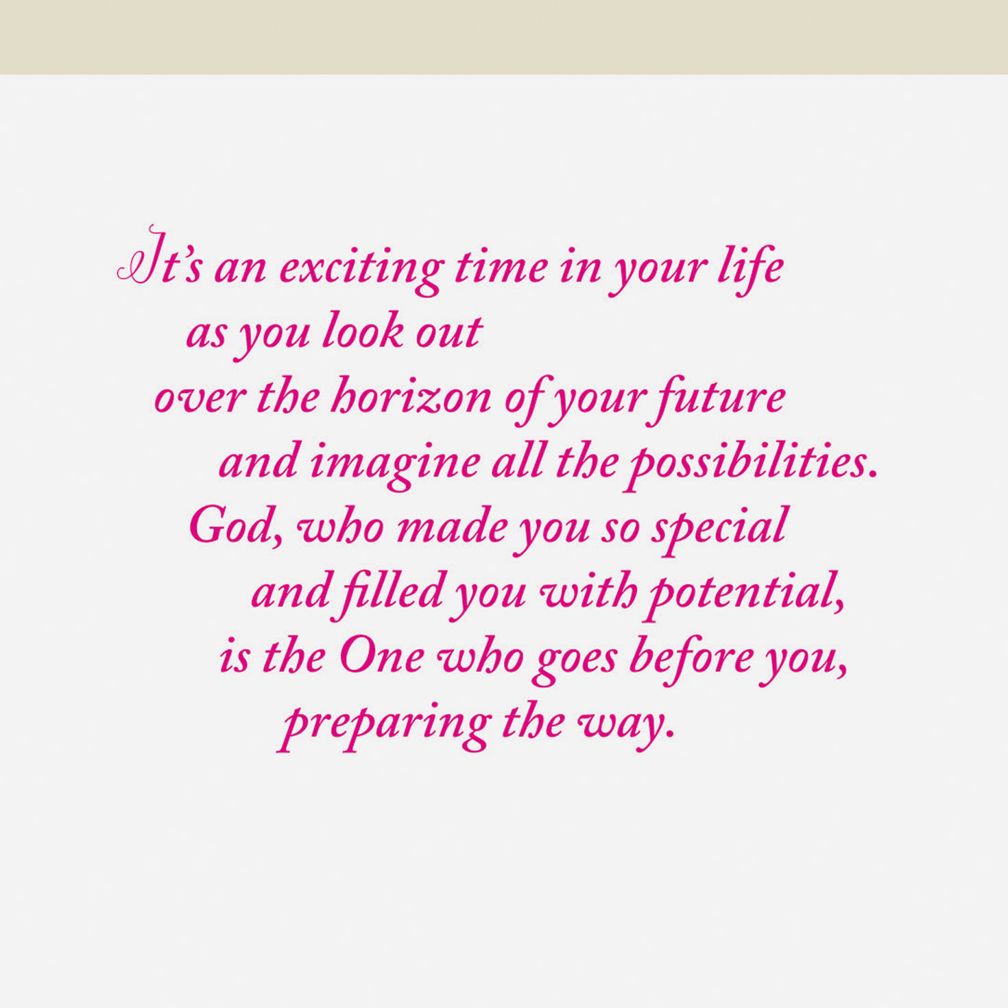 Folk Art Flowers Religious Graduation Card Sentiment image number 2