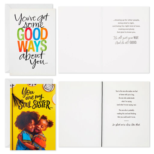 Friends and Fam Assorted All-Occasion Cards, Pack of 12, 