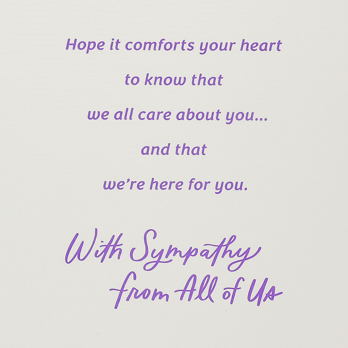 Watercolor Red and Purple Sympathy Card from Group Sentiment image number 2