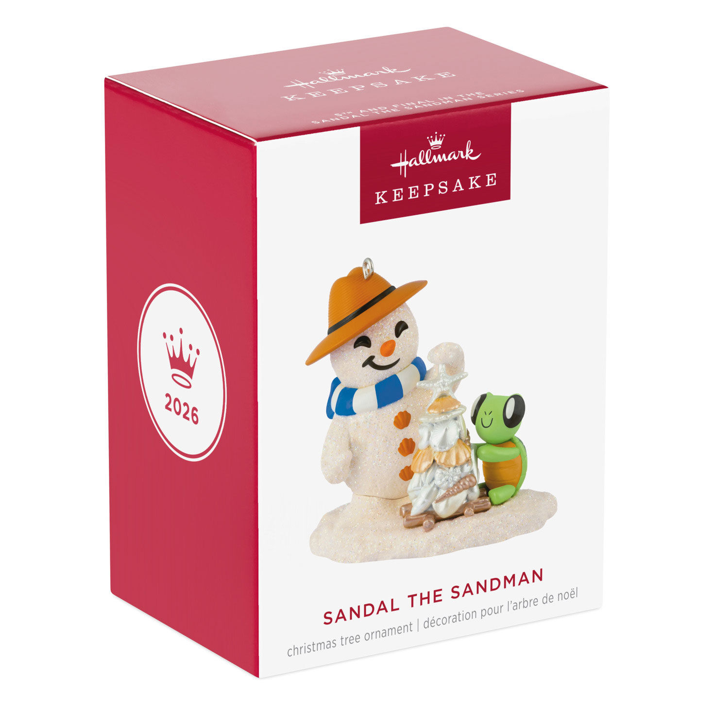 Sand Snowman Turtle Shell Tree Keepsake Ornament Package Front image number 7