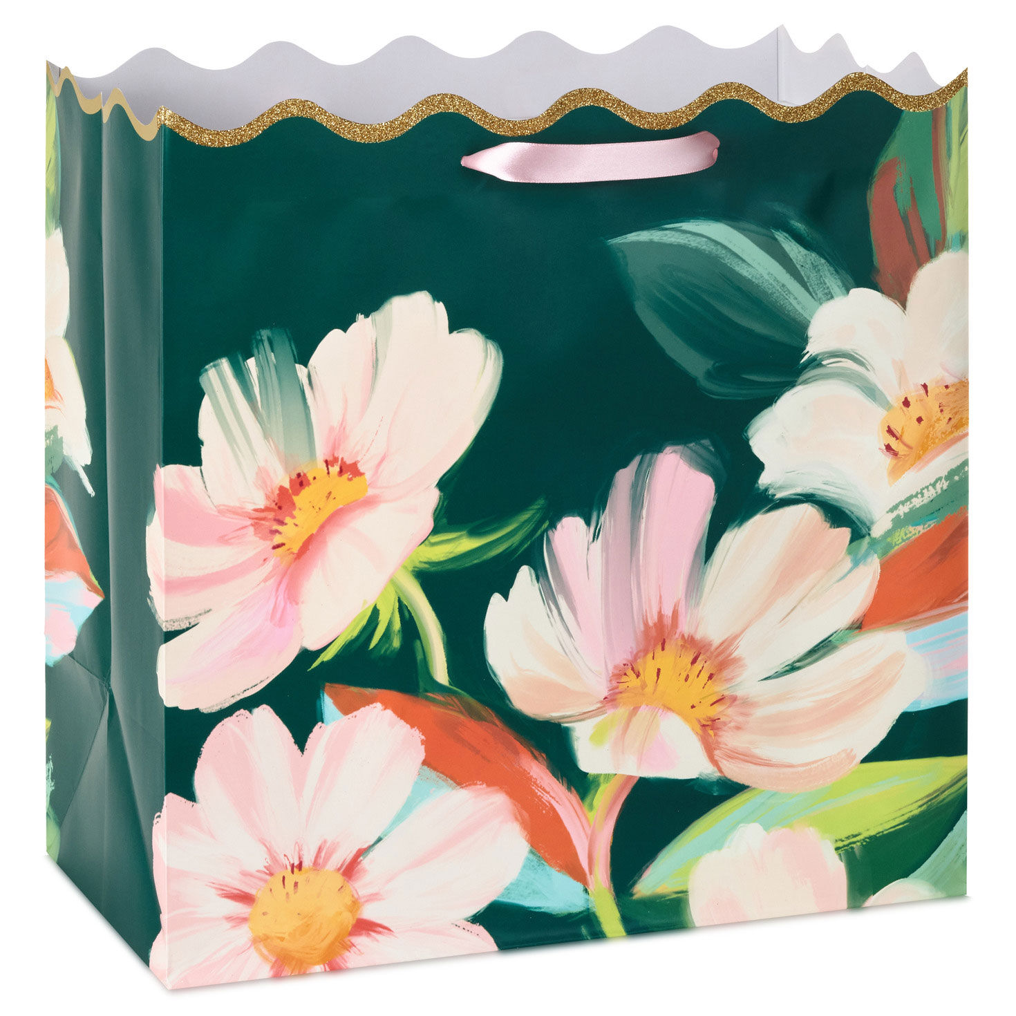 Lacey Chabert Green Floral Extra-Deep Gift Bag Front image number 1