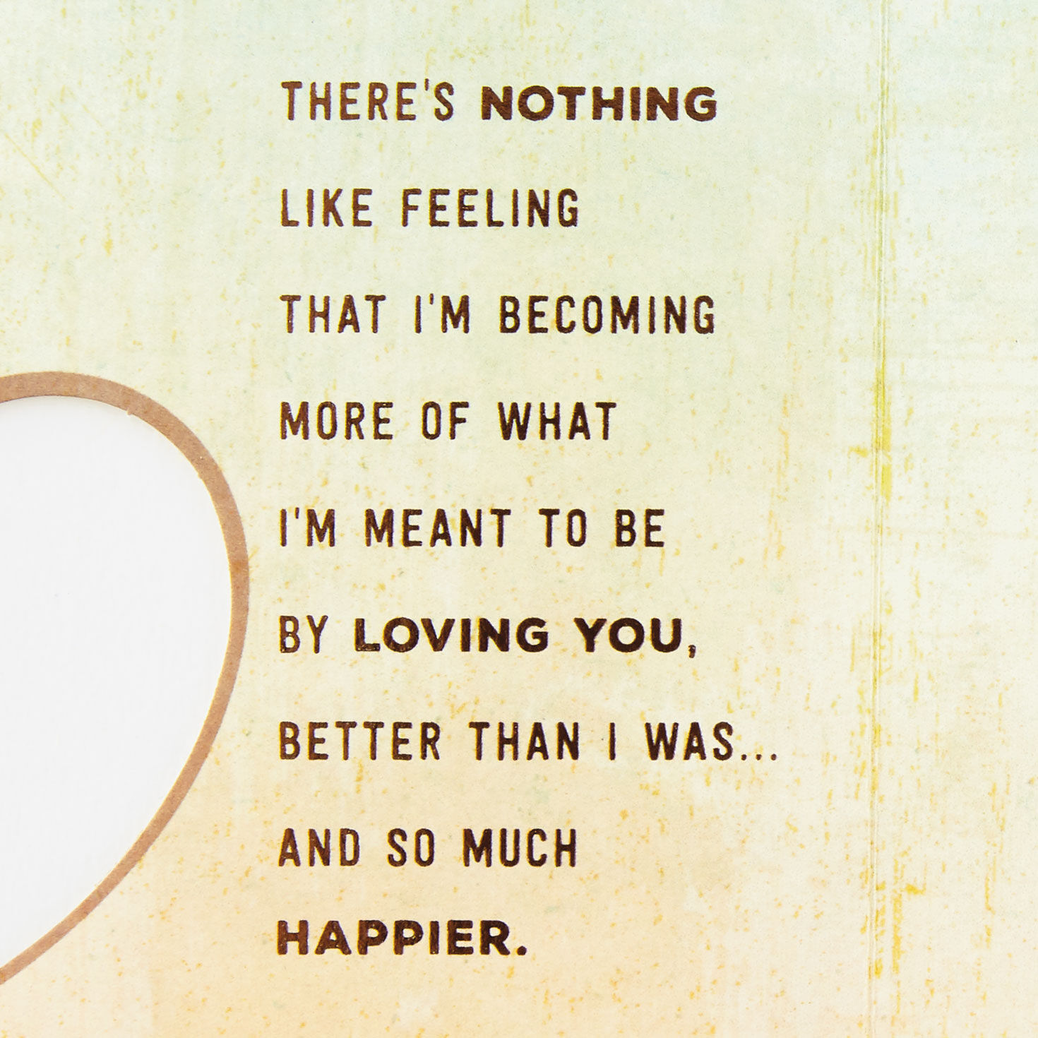 Green and Brown Hearts Love Card Sentiment image number 3