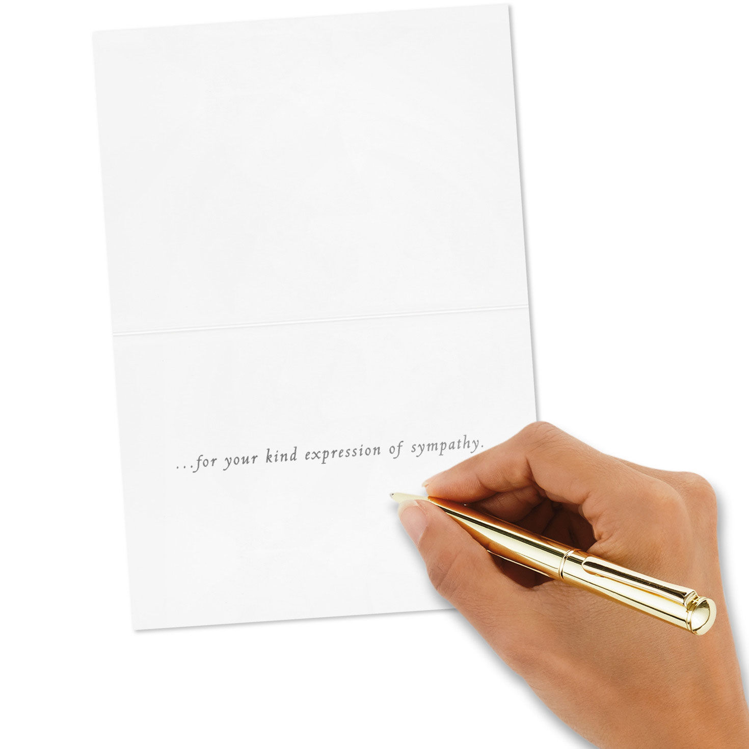 Leafy Vines on Tan Blank Thank You Note Cards Pack  image number 5