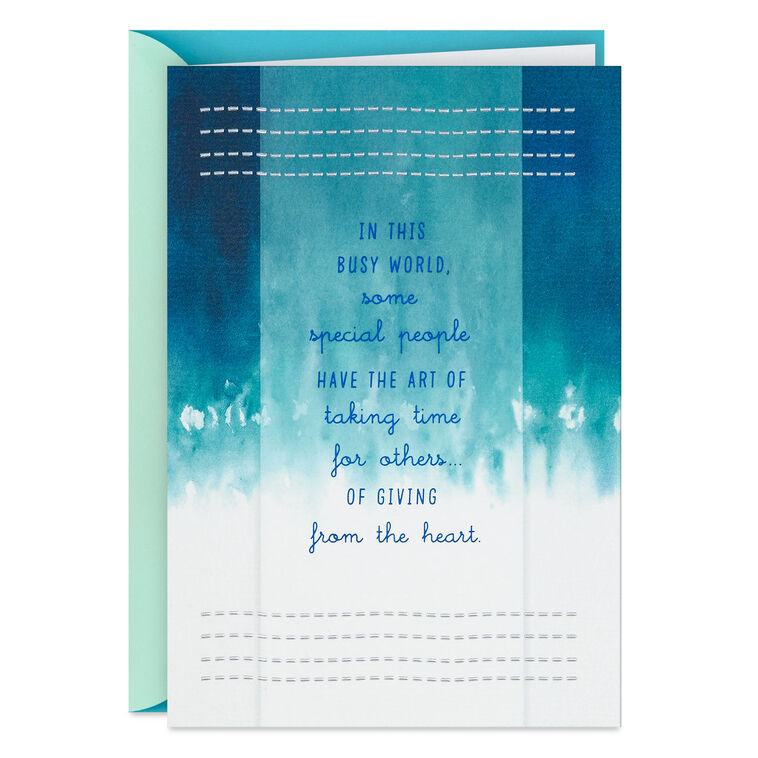 You Give From the Heart Thank-You Card