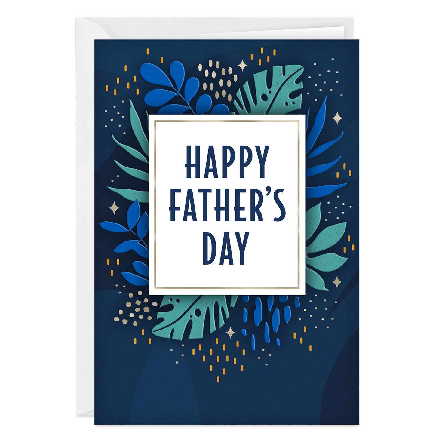 Leaves and Love Custom Father's Day Card