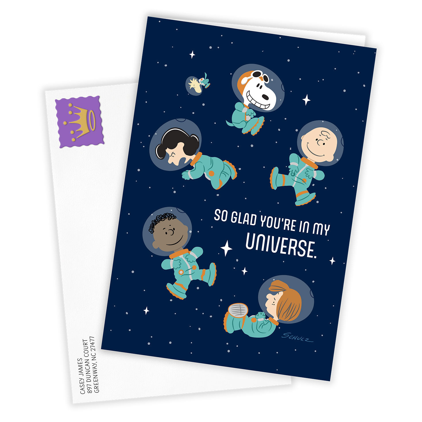 The Peanuts&reg; Gang Astronauts Custom Card, , large image number 2