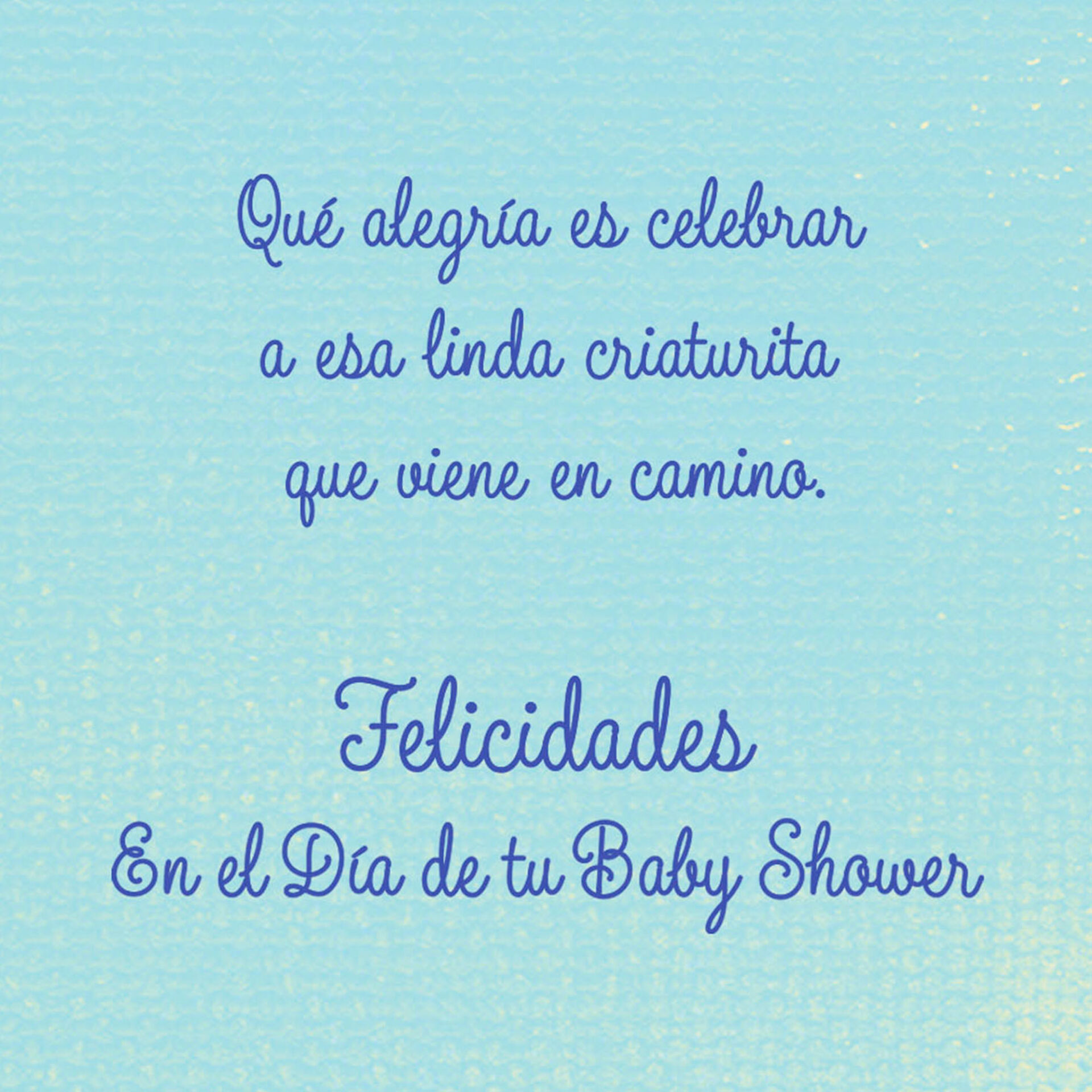 No Bigger Love Spanish Language Baby Shower Card Greeting Cards Hallmark