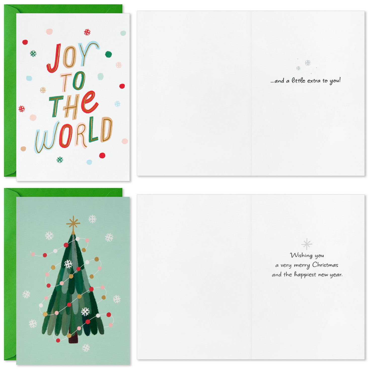 Holiday Whimsy Christmas Cards Bulk Assortment Card Front with Sentiment image number 3