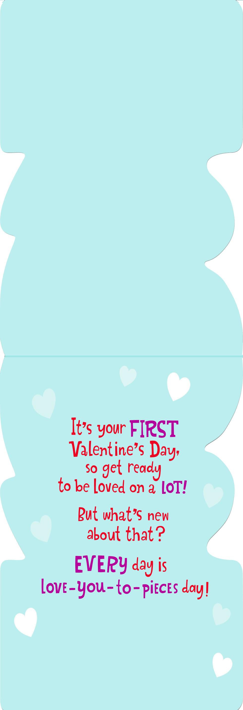 Peanuts® Snoopy on Doghouse First Valentine's Day Card for Grandson