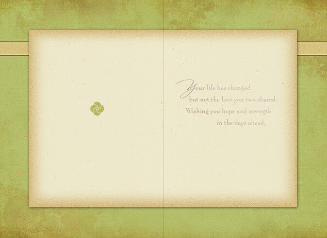 Partner and Best Friend Sympathy Card