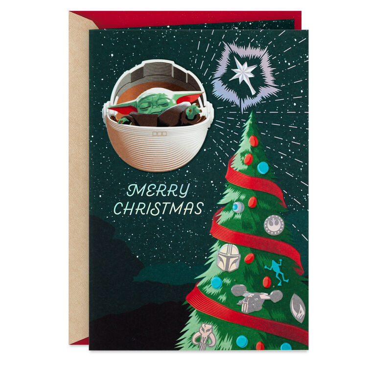 Star Wars: The Mandalorian™ Grogu™ May the Force Be With You Christmas Card