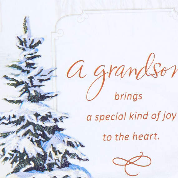 Love and Joy Christmas Card for Grandson, , large image number 4