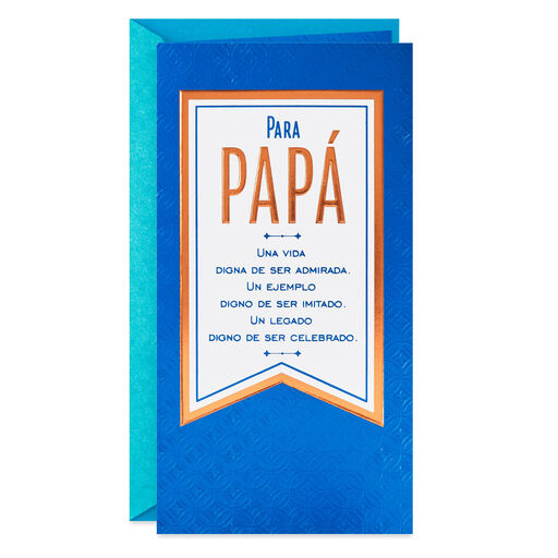 Million Thanks Money Holder Spanish-Language Father's Day Card for Papá, 