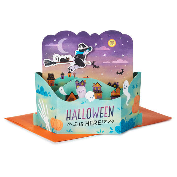 Wicked Wishes Musical 3D Pop-Up Halloween Card With Motion