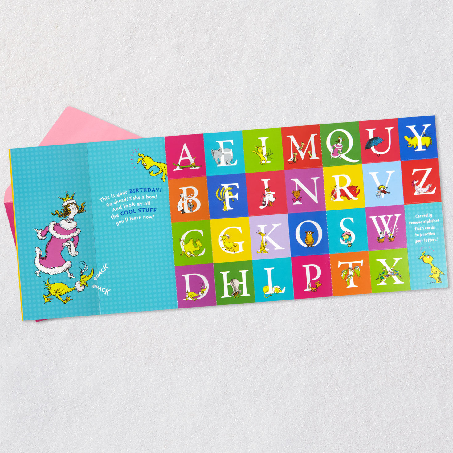 Dr. Seuss™ No One You-er Than You Birthday Card for Granddaughter With Alphabet Flash Cards for only USD 4.99 | Hallmark