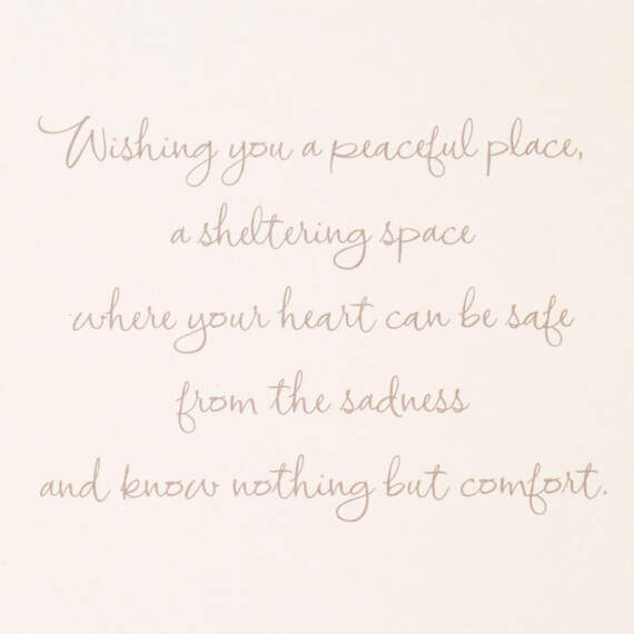 A Sheltering Space Sympathy Card, , large image number 2