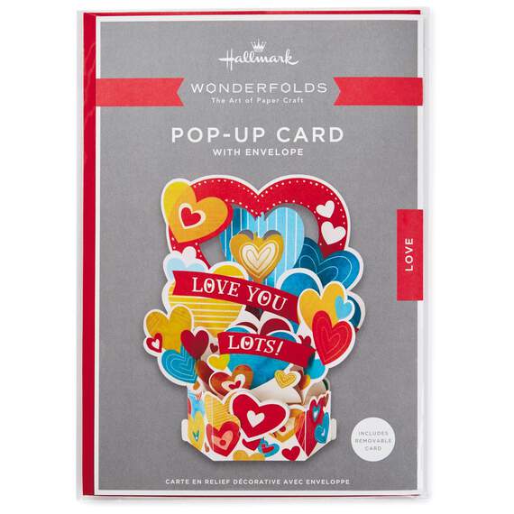 Bouquet of Hearts Pop Up Love Card, , large image number 3