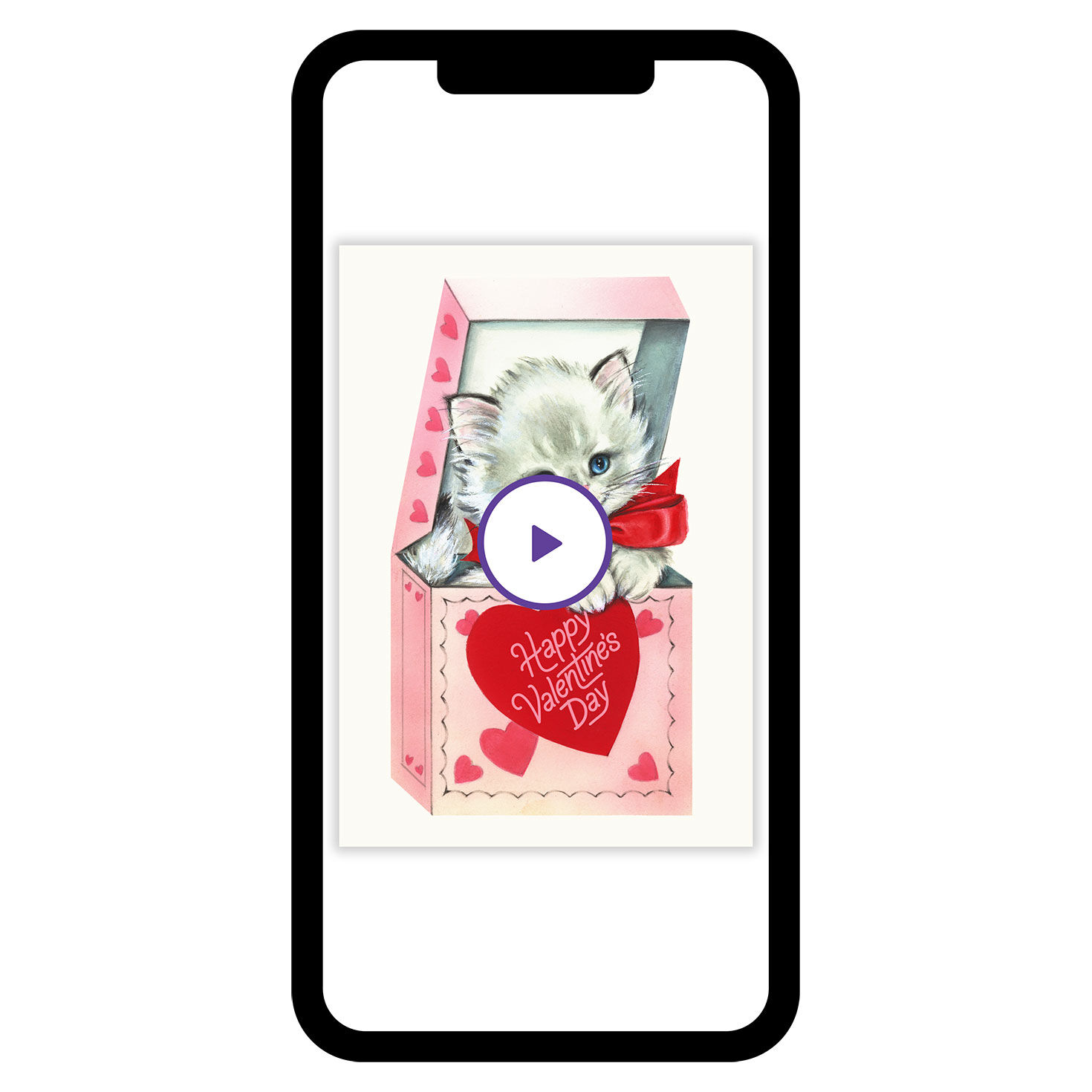 Purr-fect Cutie Valentine's Day eCard