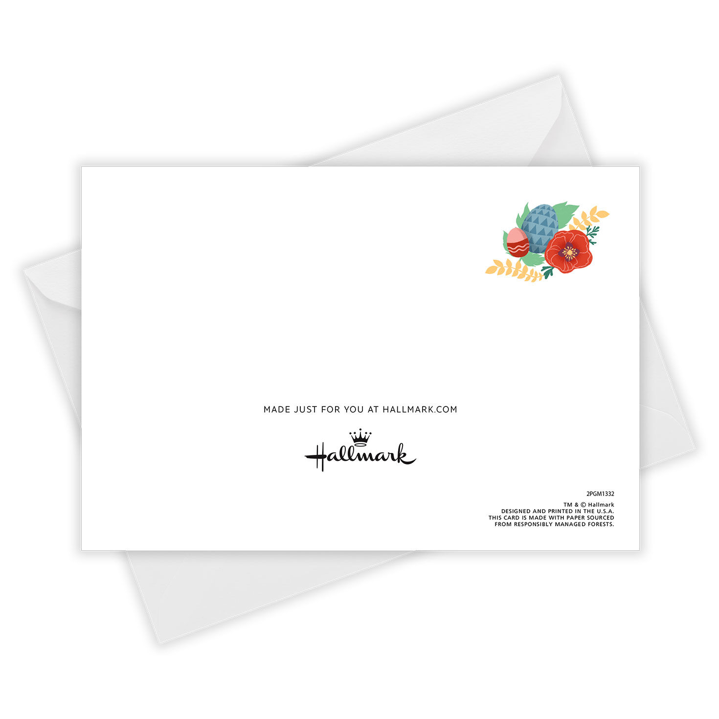 Personalized Flowers & Eggs Love Easter Photo Card  image number 5