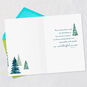 Watercolor Trees Family Christmas Card Open card with envelope image number 3