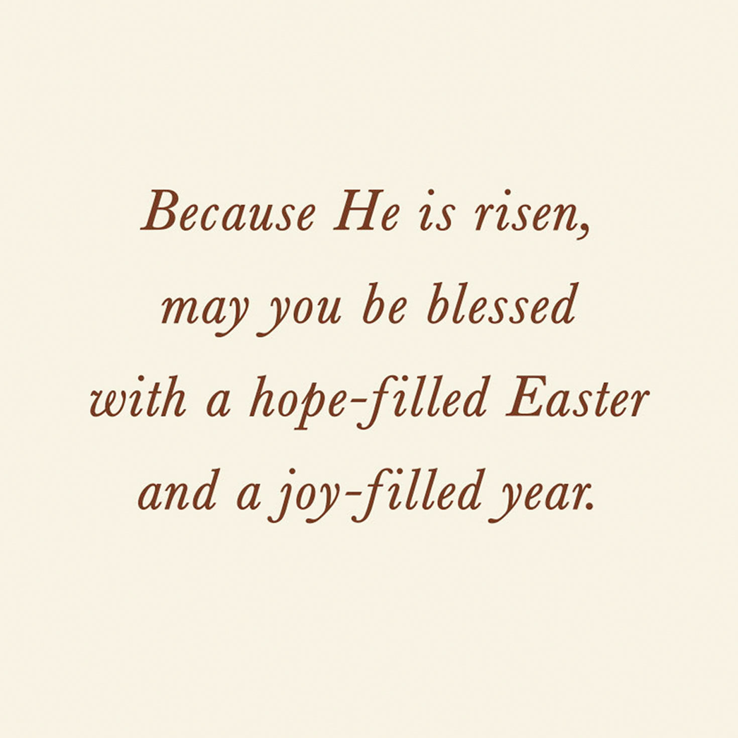 White Lilies on Yellow Religious Easter Card sentiment image number 2