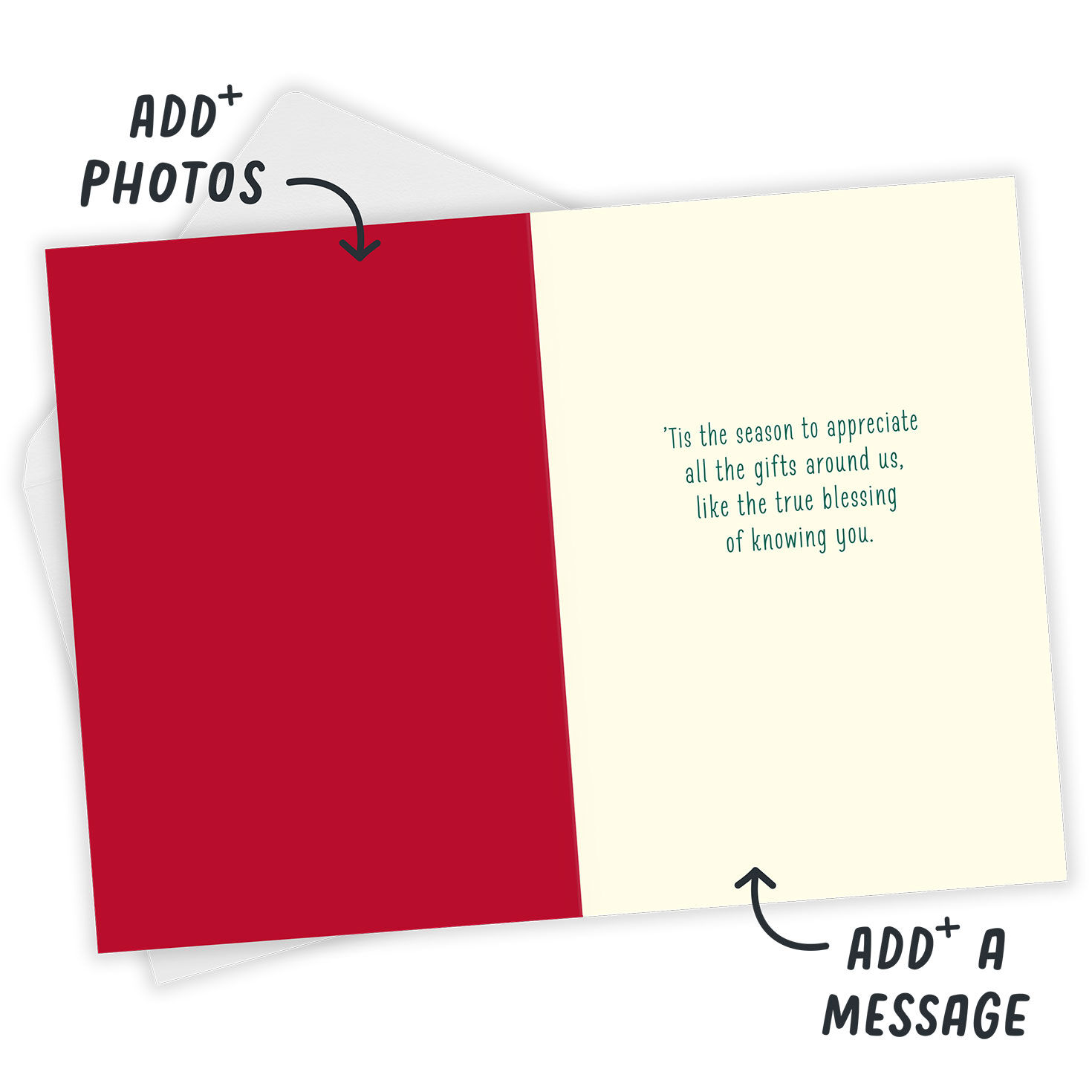 Colorful Tree Custom Christmas Card, , large image number 3