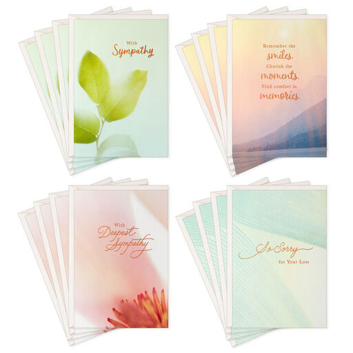 Peaceful Nature Assorted Sympathy Cards, Pack of 16, 