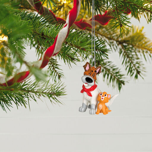 Disney Oliver and Company 35th Anniversary Oliver and Dodger Ornament, 