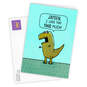 T-Rex Hug Funny Folded Love Photo Card, , large image number 2