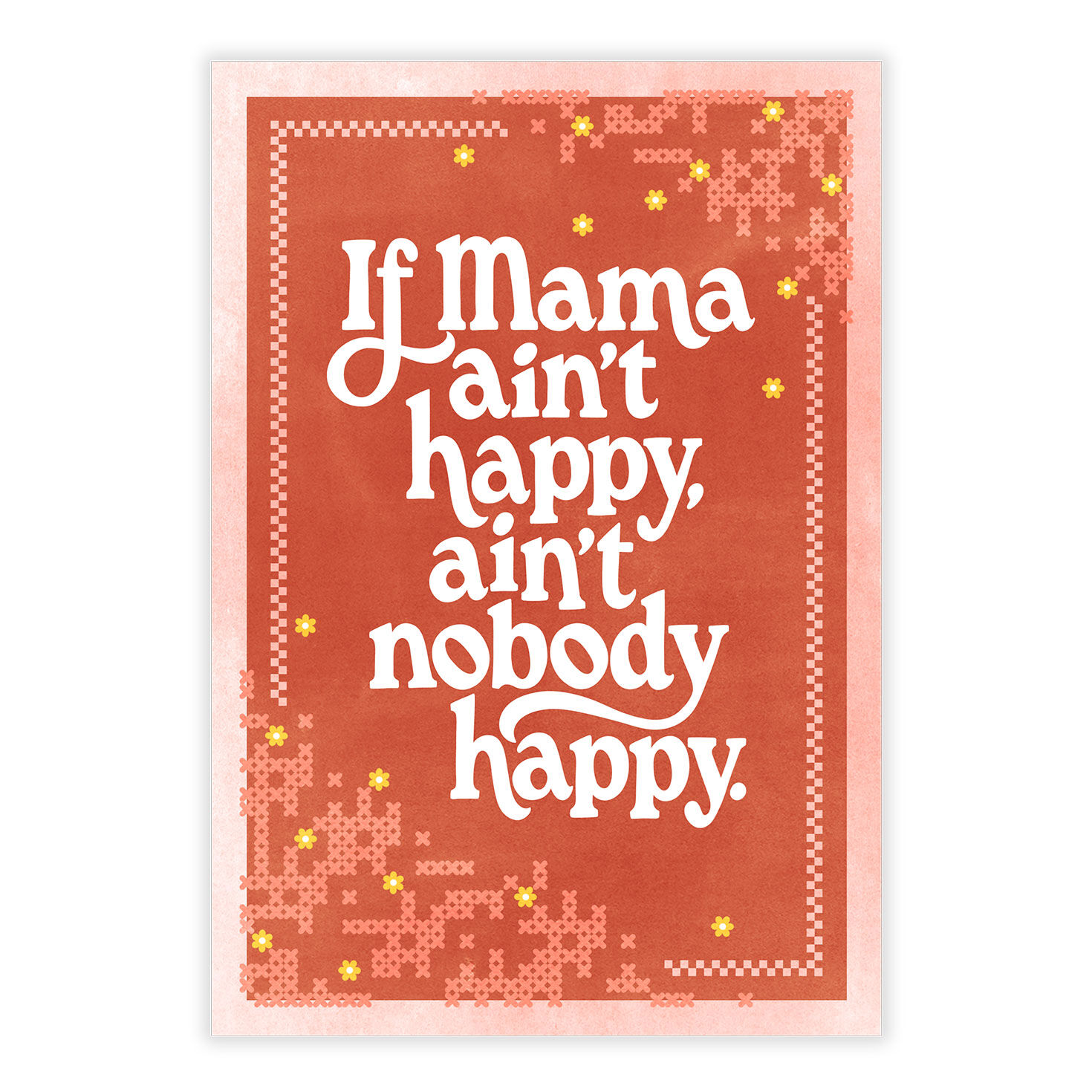 If Mama Ain't Happy Personalized Mother's Day Card front image number 2