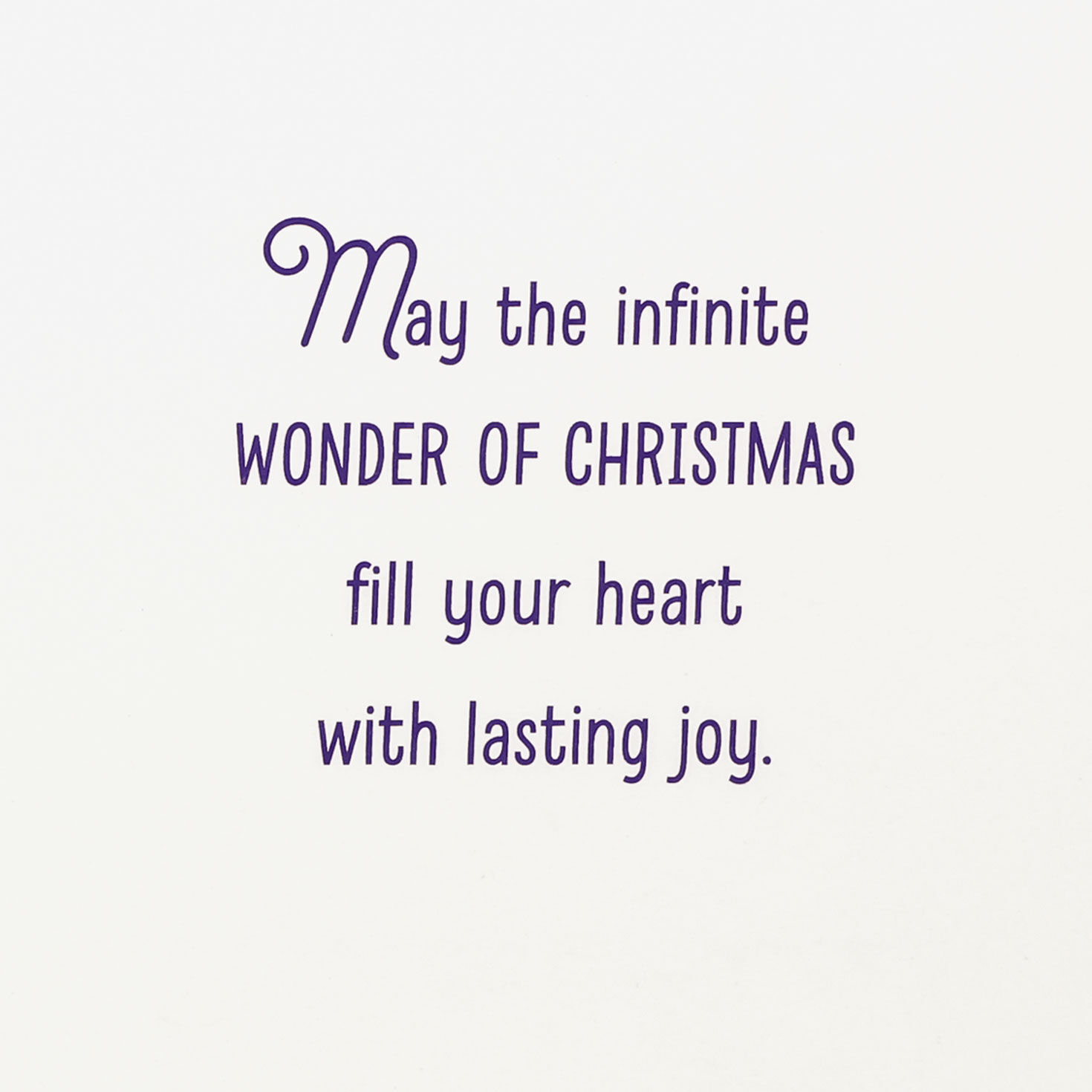 Gold Star on Purple Sky Religious Christmas Card Sentiment image number 2