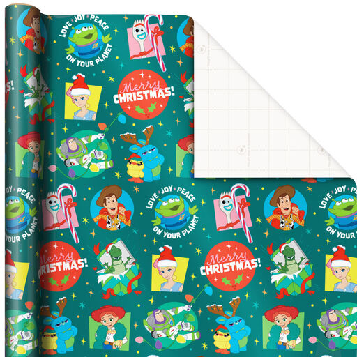 Disney/Pixar Toy Story 4 Christmas Wrapping Paper, 30 sq. ft., 
