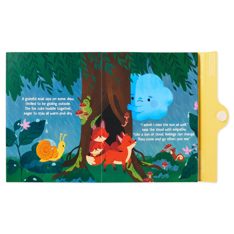 Kids' 2-Sided Sun and Cloud Storybook About Feelings open book image number 3