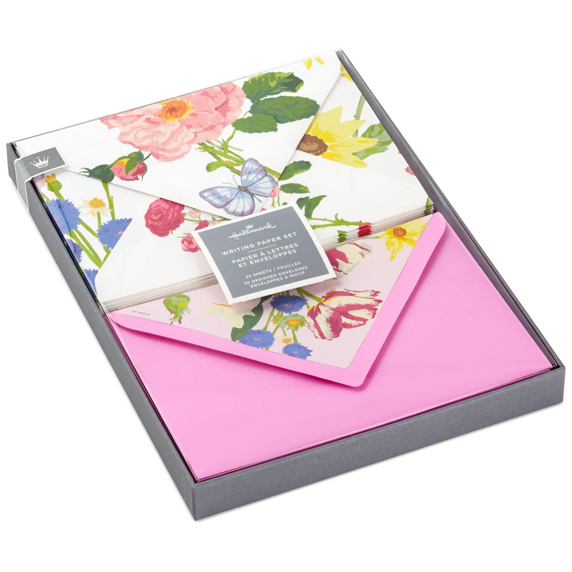 Garden Party Paper and Envelopes Stationery Set, Box of 20 Designed