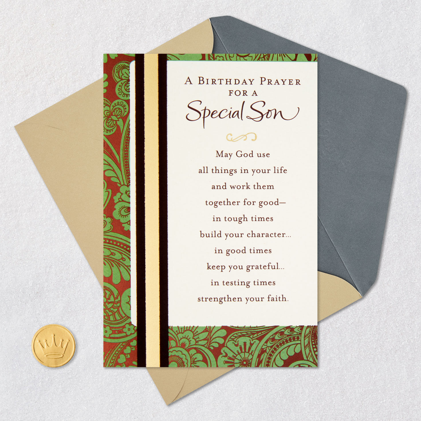 May You Continue to Grow Religious Birthday Card for Son - Greeting ...