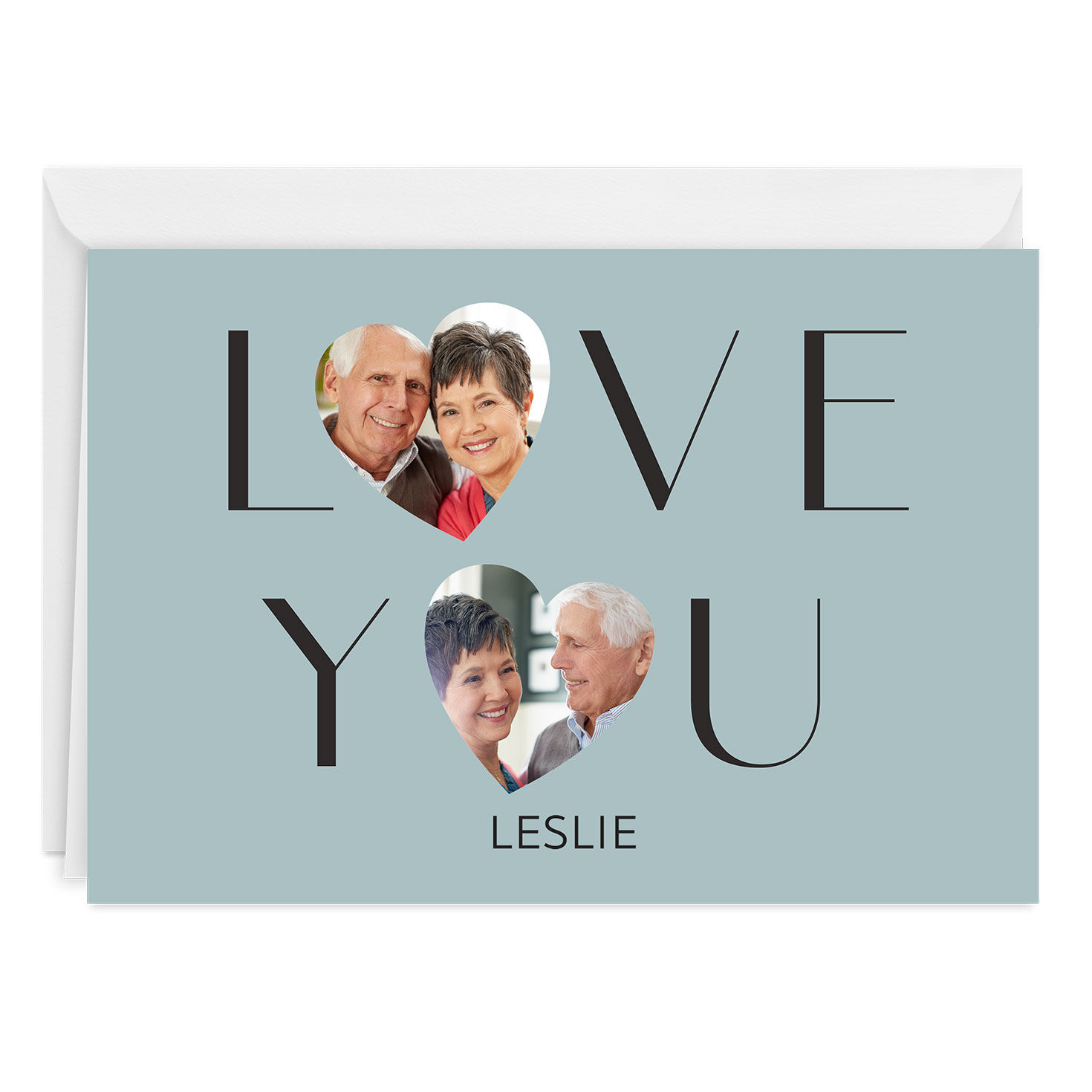 Heart Photos Custom Love Card