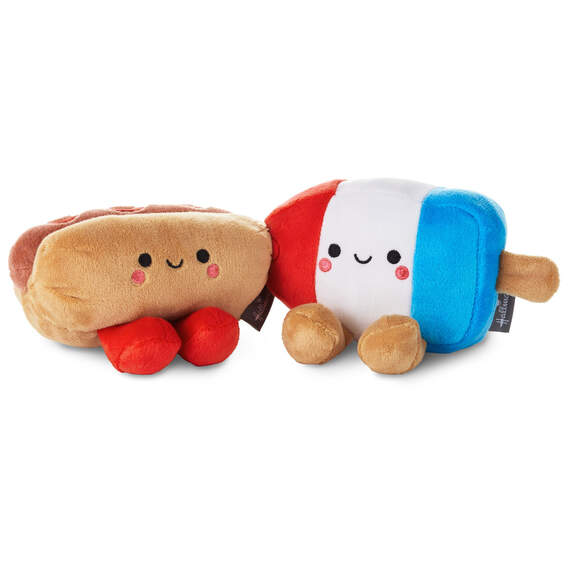 Better Together Hot Dog and Bomb Pop Magnetic Plush Pair, 3.5"