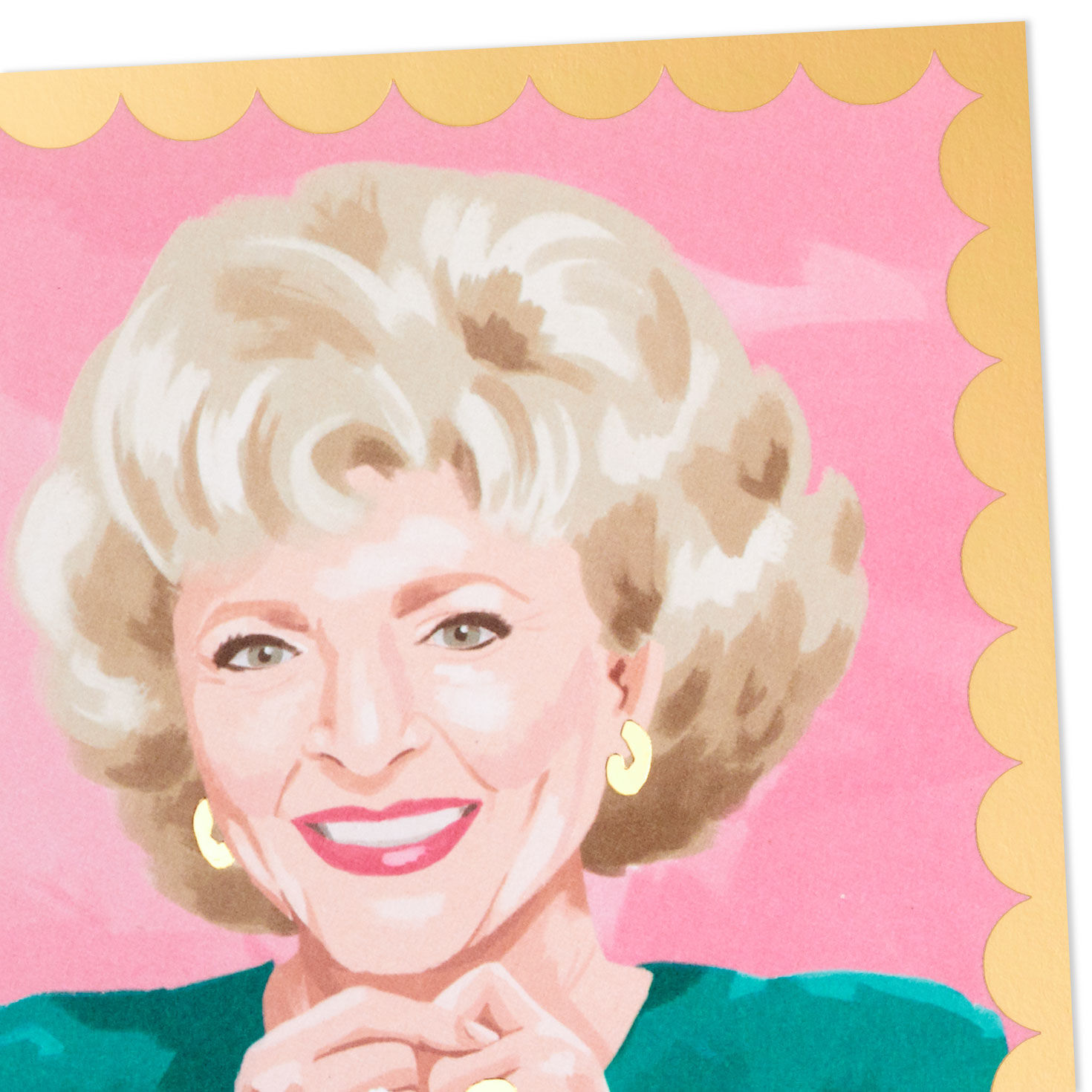 St. Olaf Rose Golden Girls Funny Birthday Card Card Front Detail image number 4