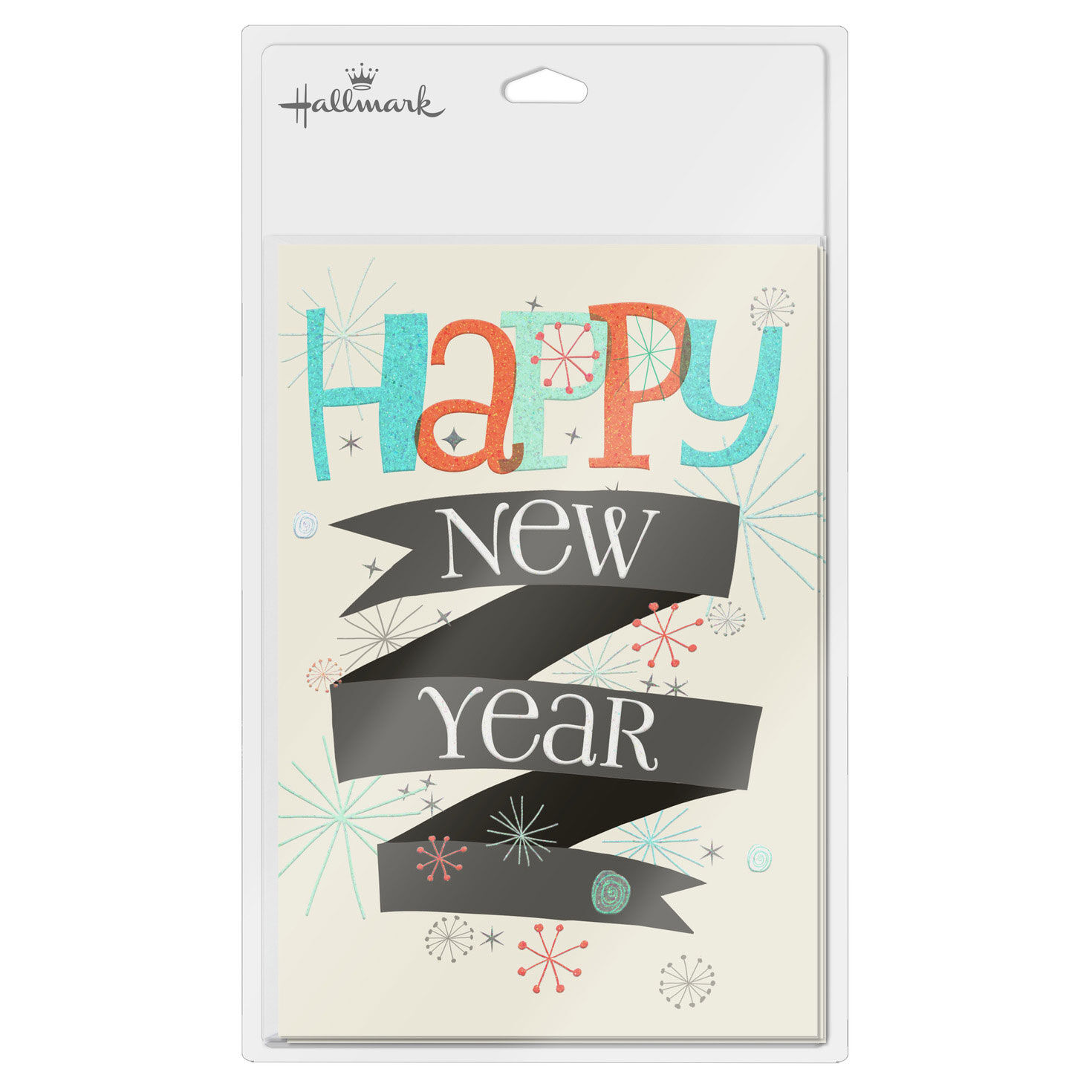 Colorful Cheerful Banner New Year Card Pack package front image number 7