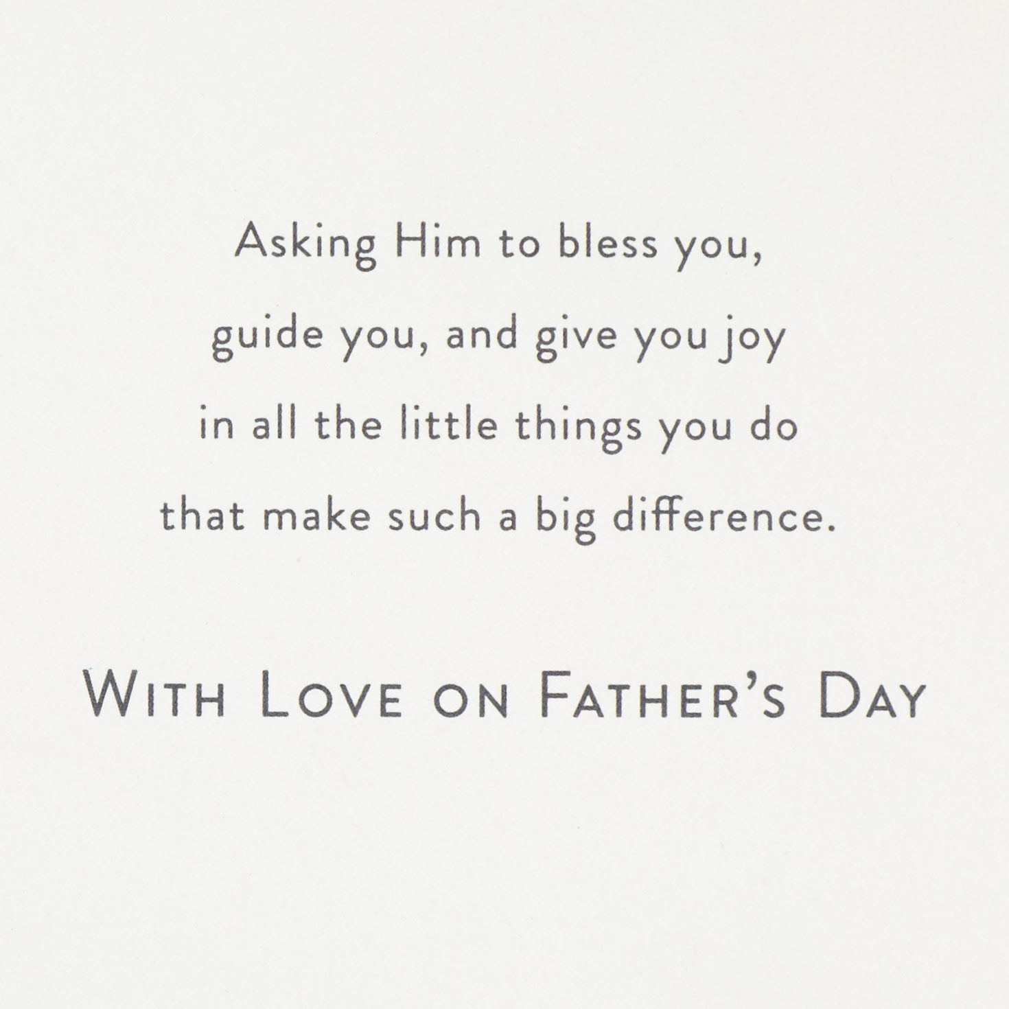 Dad and Child Religious Father's Day Card for Son Sentiment image number 2