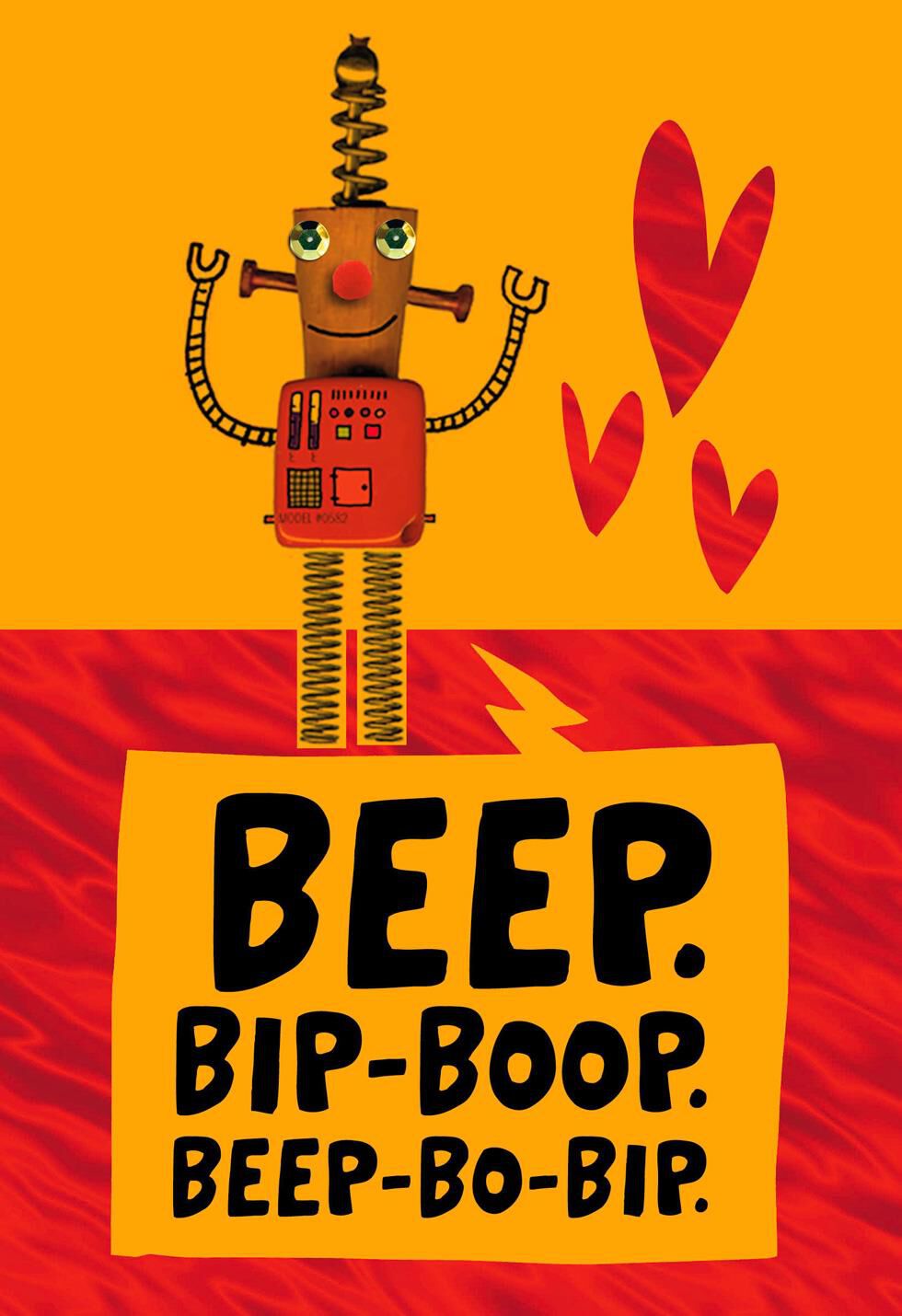 Robot Valentine's Day Card for Great-Grandson