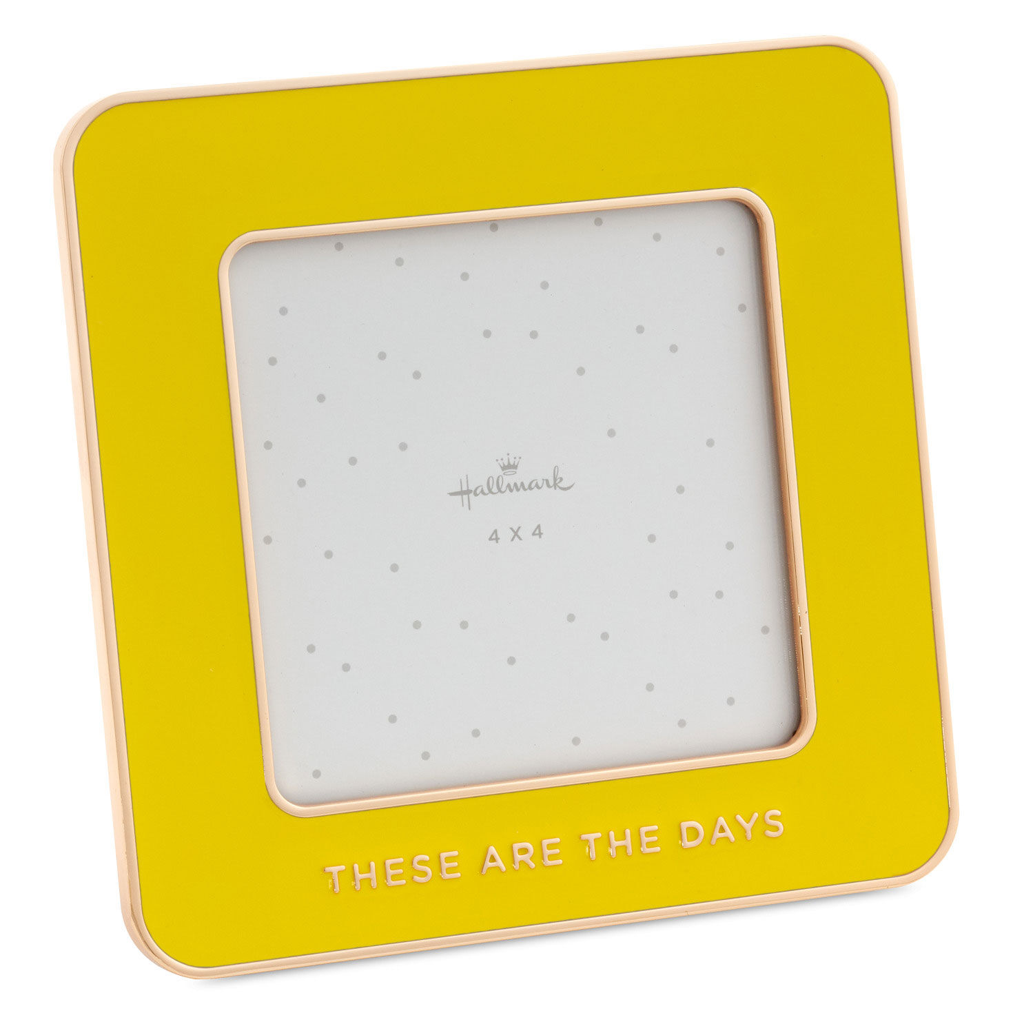 These Are the Days Yellow Enamel Picture Frame, 4x4