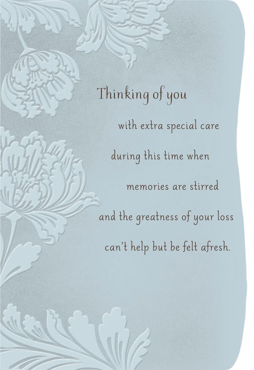 Thinking of You With Extra Special Care Religious Sympathy Card